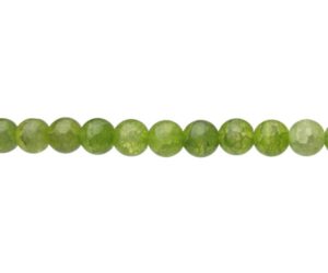 green crackle glass round beads 10mm