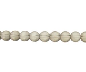 grey glass round beads 10mm
