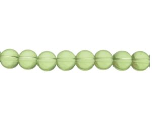 light green glass round beads 10mm