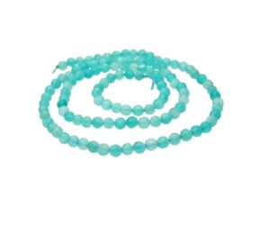 amazonite 3mm faceted round gemstone beads