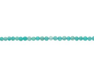amazonite 3mm faceted round gemstone beads
