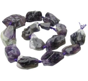 Amethyst large tumbled nugget beads