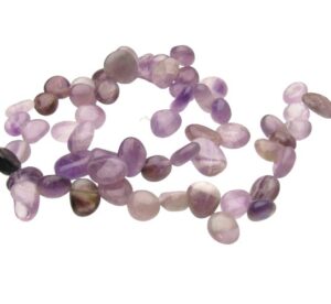 Amethyst beads top drilled nugget
