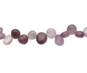 Amethyst beads top drilled nugget