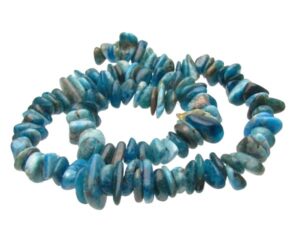 Apatite slice gemstone beads