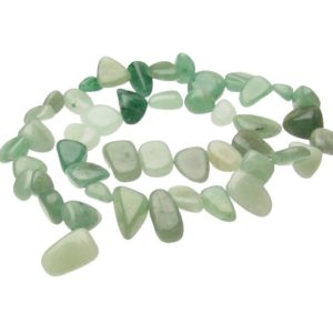 aventurine top drilled nugget gemstone beads