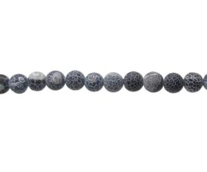 black dragon vein agate beads 8mm
