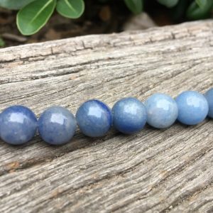 blue aventurine 10mm round gemstone beads