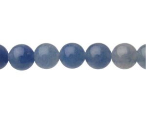 natural blue aventurine gemstone round beads 6mm australia