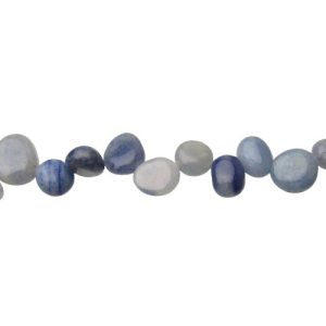 blue aventurine top drilled nugget