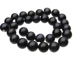Blue Goldstone 12mm beads
