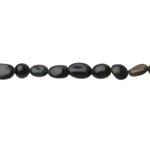 blue tiger's eye pebble gemstone beads