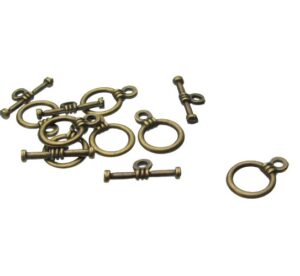 bronze small toggle clasp for beading