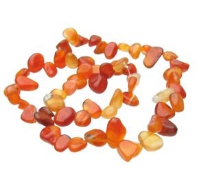 carnelian top drilled nugget beads