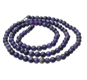 charoite 4mm gemstone round beads