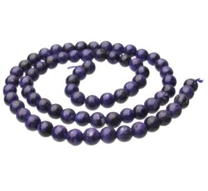 charoite gemstone beads 6mm round