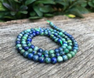 chrysocolla round gemstone beads 4mm