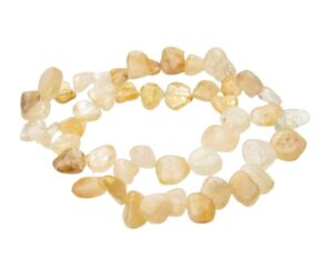 citrine top drilled nugget beads