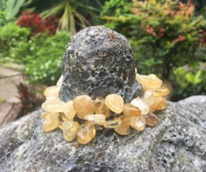 citrine top drilled nugget beads