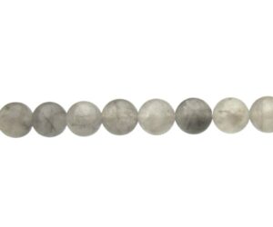 Cloud Quartz round gemstone beads 8mm