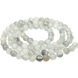 cloud quartz gemstone beads 4mm