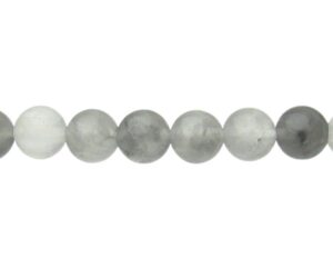 cloud quartz 6mm round gemstone beads