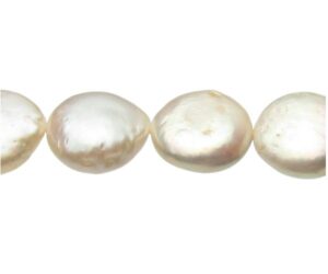 white coin freshwater pearls