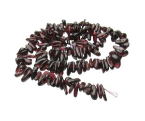 garnet large chip beads