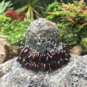 garnet large chip beads