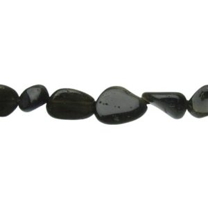 golden obsidian pebble gemstone beads