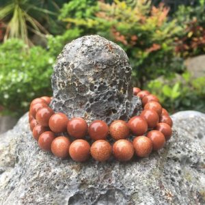 goldstone 10mm round beads