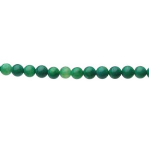 green agate gemstone round beads 6mm