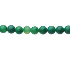 green agate gemstone round beads 6mm