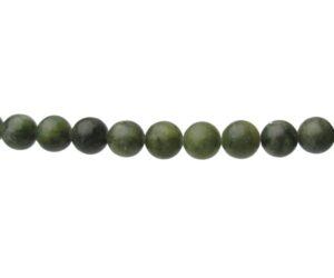 green jade 8mm round gemstone beads