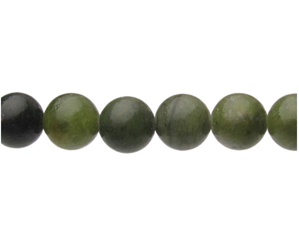 green jade 6mm round beads