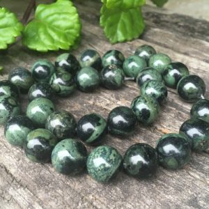 Kambaba Jasper 12mm gemstone beads