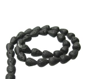 lava drop gemstone beads
