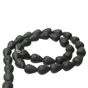 lava drop gemstone beads