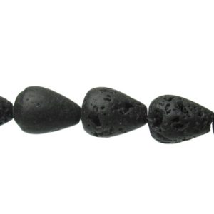 lava drop gemstone beads