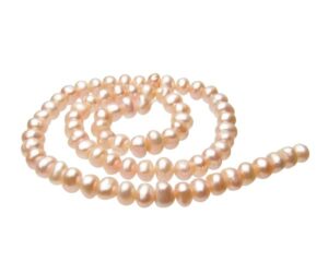 lilac rondelle freshwater pearls