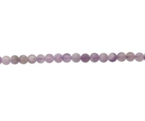 matte banded amethyst gemstone round beads 4mm