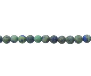 matte chrysocolla 4mm round gemstone beads