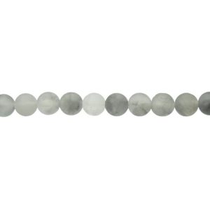 matte cloud quartz 8mm round beads