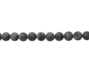 matte larvikite 8mm round gemstone beads