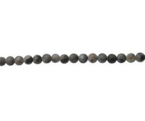 matte larvikite 4mm round gemstone beads