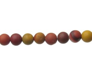 matte mookaite gemstone round beads 4mm