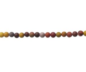 matte mookaite gemstone round beads 4mm