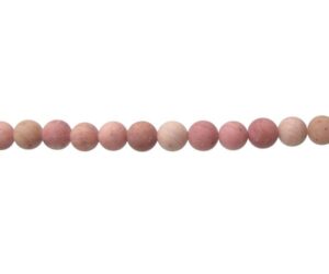 matte rhodonite 6mm round beads