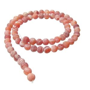 red agate 6mm beads