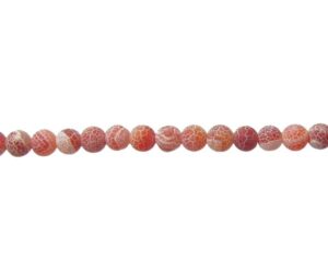 red agate 6mm beads